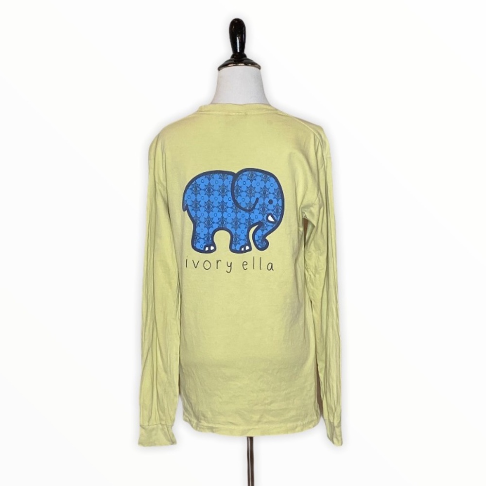 Ivory Ella pale yellow long sleeve T-shirt Size Small